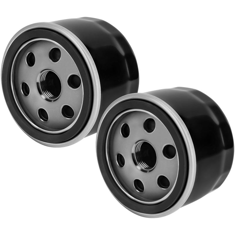 LOCOPOW AM125424 Oil Filter for John Deere GY20577 For B&S 492932 492932S/ Tecumseh 36563/ Kawasaki 49065-7007 For B&S 696854 795890 842921 695396 Lawn Mower (2 Pack) - Image 1